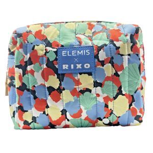 Elemis x Rixo Cosmetic Makeup Bag Quilted Floral Travel Pouch Organizer NWT Gift